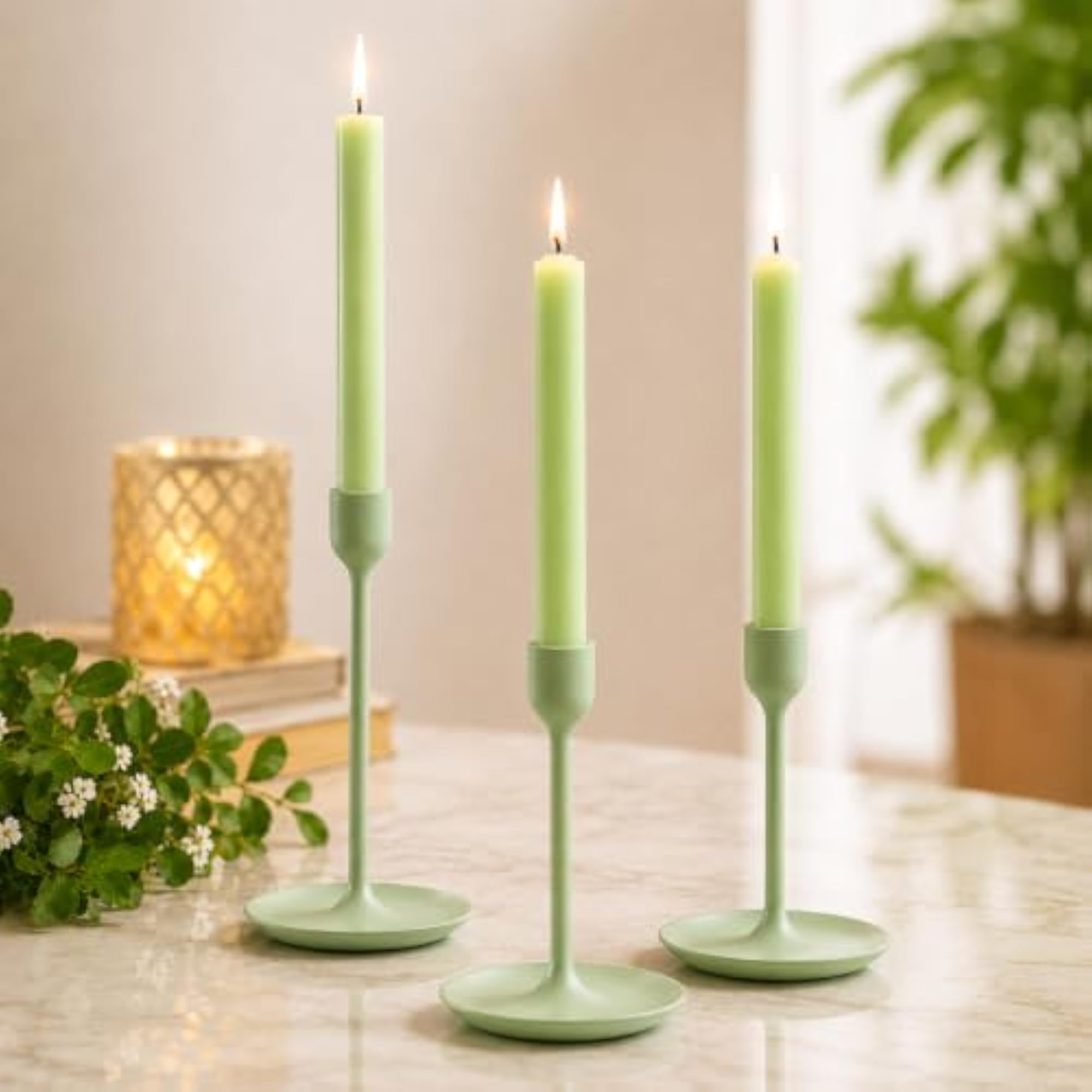 Tall Cylindrical Decorative Pillar Candles for Diwali